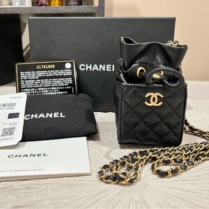 Chanel Black Quilted Leather Mini Bag